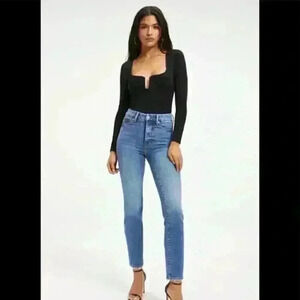 GOOD American Good Classic High Rise Skinny Jeans Indigo206 Size 2/26